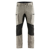 Blaklader Service Pants with Stretch - Stone/Black - Waist Size: 38 - Inseam: 34