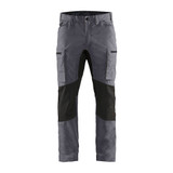 Blaklader Service Pants with Stretch - Grey/Black - Waist Size: 40 - Inseam: 30
