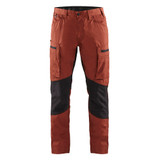 Blaklader Service Pants with Stretch - Burned Red/Black - Waist Size: 44 - Inseam: 32