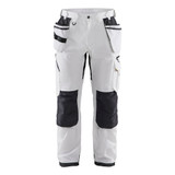 Blaklader Ripstop Pants With Utility Pockets - White/Dark grey - Waist Size: 32 - Inseam: 34