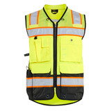 Blaklader Hi-Vis Surveyor's Vest - Yellow Hi-viz/Black - Size: XXL