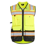 Blaklader Hi-Vis Surveyor's Vest - Yellow Hi-viz/Black - Size: XL