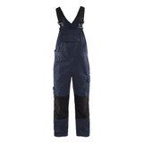 Blaklader Bib Overall With Stretch - Dark Navy/Black - Size: D124
