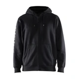 Blaklader Branded Hooded Zip-up Sweatshirt - Black - Size: L