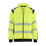 Blaklader 3446 Hi-Vis Zip Sweatshirt - Yellow Hi-viz/Black - Size: L