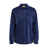 Blaklader FR Collared Shirt - Navy Blue - Size: S
