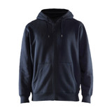 Blaklader Hooded Zip-up Sweatshirt - Dark Navy Blue - Size: S