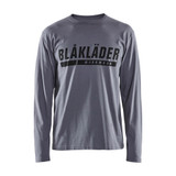 Blaklader Long Sleeve Branded T-shirt - Grey - Size: XXXL