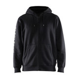 Blaklader Branded Hooded Zip-up Sweatshirt - Black - Size: 4XL