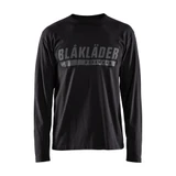 Blaklader Long Sleeve Branded T-shirt - Black - Size: S