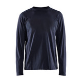 Blaklader Long Sleeve T-shirt - Dark Navy Blue - Size: 4XL