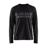 Blaklader Long Sleeve Branded T-shirt - Black - Size: L