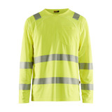 Blaklader Hi Vis Long sleeve T-Shirt - Yellow - Size: M