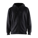 Blaklader Hooded Zip-up Sweatshirt - Black - Size: S