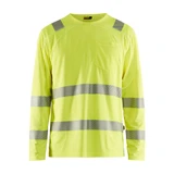 Blaklader Hi Vis Long sleeve T-Shirt - Yellow - Size: L