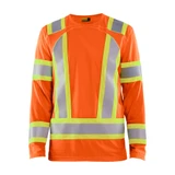 Blaklader CSA Hi-Vis Long Sleeve T-shirt - Orange - Size: M