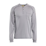 Blaklader FR Light Henley (9.1cal) - Light Grey - Size: XS