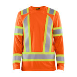 Blaklader CSA Hi-Vis Long Sleeve T-shirt - Orange - Size: XXXL
