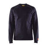Blaklader FR Long Sleeve T-shirt (13cal) - Navy Blue - Size: XXL