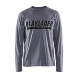 Blaklader Long Sleeve Branded T-shirt - Grey - Size: XL