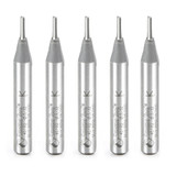 Amana Tool 45192-5, 5-Pack Solid Carbide Cutting Edge Straight Plunge High Production 3/32 D x 1/4 CH x 1/4 SHK x 1-3/4 Inch Long Router Bits