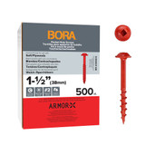 Bora BR-A180603 Screws 1-1/2-Inch Coarse 500-pcs