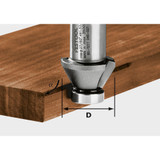 Festool 490090 Chamfer cutter HW 45°-OFK 500