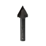 Amana Tool DRB-410 Polycrystalline Diamond (PCD) Tipped 60 Deg V Engraving/Chamfering 1 Dia x 22mm Cut Height x 1/2 Inch Shank Router Bit