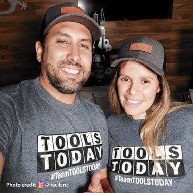 Kurzarm-T-Shirt im Vintage-Stil in Navyblau mit ToolsToday-Logo – Größe M