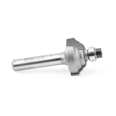 Amana Tool MRS0304 Carbide Tipped Miniature Classical Ogee 1/8 R x 25/32 D x 3/8 CH x 1/4 Inch SHK Router Bit