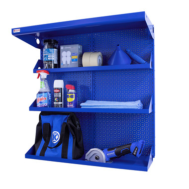 OmniWall Shelving Kit- Panel Color: Blue Accessory Color: Blue