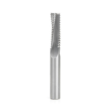 Amana Tool 46124 Solid Carbide Roughing Spiral 3 Flute Chipbreaker 1/2 D x 1-5/8 CH x 1/2 SHK x 3-1/2 Inch Long Up-Cut Router Bit