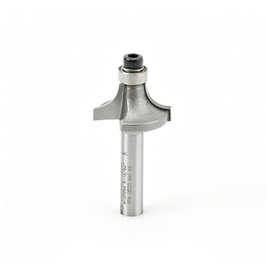 Amana Tool M12RW64 Carbide Tipped Miniature Corner Round 1/4 R x 13/16 D x 3/8 CH x 1/4 Inch SHK Router Bit