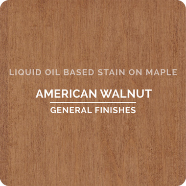 General Finishes Oil Based Wood Stain, American Walnut, 1 Quart
