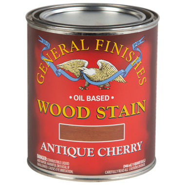 General Finishes Oil Based Wood Stain, Antique Cherry, 1 Quart