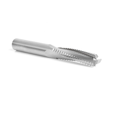 Amana Tool 46126 Solid Carbide Roughing Spiral 3 Flute Chipbreaker 1/2 D x 2 CH x 1/2 SHK x 4 Inch Long Up-Cut Router Bit