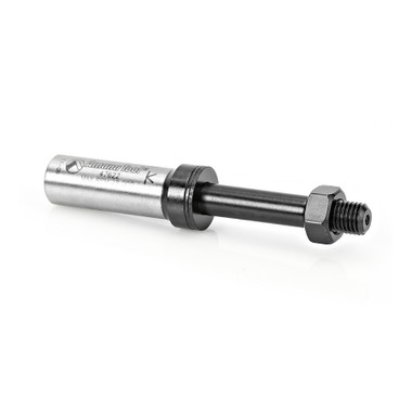 Amana Tool 47622 Mandril para roteador com porcas sextavadas e arruelas 5/16-24 NF D x 1-3/4 altura x 1/2 polegada SHK