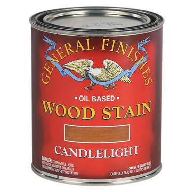 General Oil Based Wood Stain, Candlelight, 1 Quart