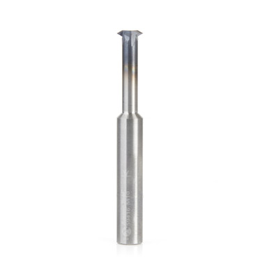 Amana Tool 59416 CNC Fresa de roscar de metal duro de una sola forma 8mm Dia x 24mm CH x 8mm Mango Recubierto de AlTiN