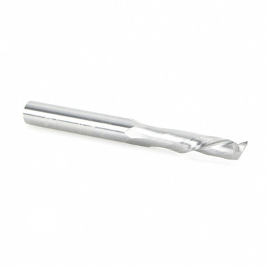 Amana Tool 46140 CNC Fresa de carburo sólido de compresión espiral 1/4 D x 7/8 CH x 1/4 SHK x 2-1/2 pulgadas de largo de un solo filo