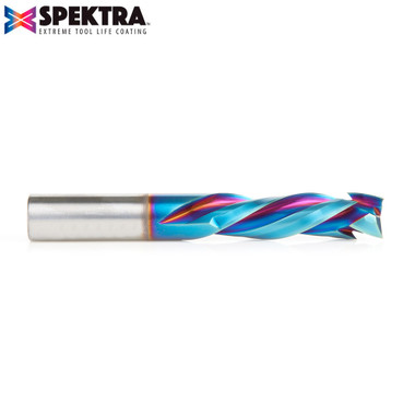 48326-K CNC-Vollhartmetall Spektra™ Extreme Tool Life Coated Compression Spiral 12mm Dia x 41mm x 12mm Shank