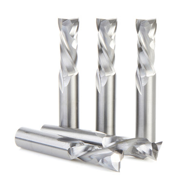 Amana Tool 46188-5, 5-Pack CNC Solid Carbide Compression Spiral 1/2 D x 1-1/4 CH x 1/2 SHK x 3 Inch Long Router Bits