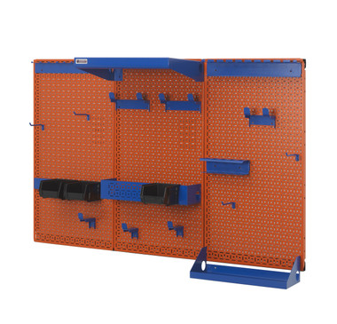 OmniWall 3 Panel OmniWall Kit- Panel Color: Orange Accessory Color: Blue