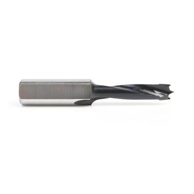 Amana Tool 201065 Carbide Tipped Brad Point Boring Bit R/H 6.5mm D x 57mm Long x 10mm SHK