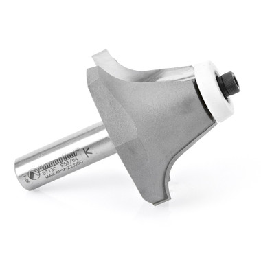 Amana Tool 57130 Carbide Tipped Undermount Bowl Solid Surface 2-1/4 D x 1-1/4 CH x 18 Deg Angle x 1/2 Inch SHK Router Bit