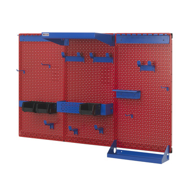 OmniWall 3 Panel OmniWall Kit- Panel Color: Red Accessory Color: Blue