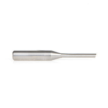 43531 Solid Carbide Single O Flute Straight Grind Aluminum Cutting 1/8 Dia x 13/16 x 1/4 Inch Shank