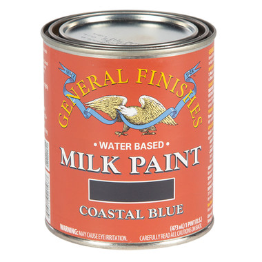 General Finishes Water Based Milk Paint, Coastal Blue, 1 Pint