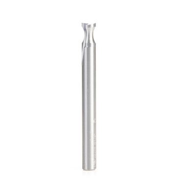 Amana Tool 46485 Solid Carbide Double O Flute Plastic Edge Rounding 1/4 D x 1/4 R x 3/8 CH x 1/4 Inch SHK Router Bit