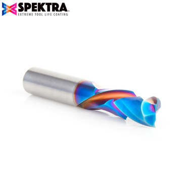Amana Tool 48310-K CNC SC Spektra Extreme Tool Life Coated Compression Spiral 10mm D x 25mm CH x 10mm SHK x 64mm Long Router Bit